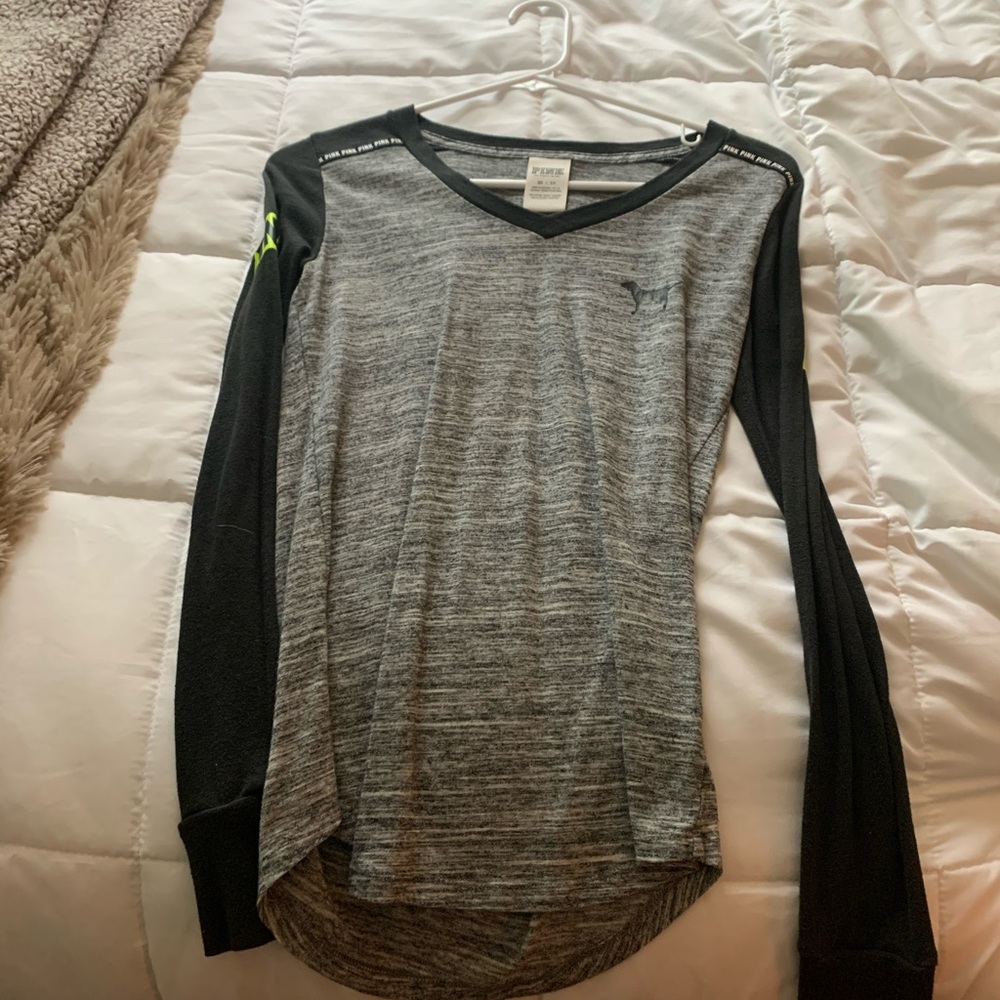 pink long sleeve shirt